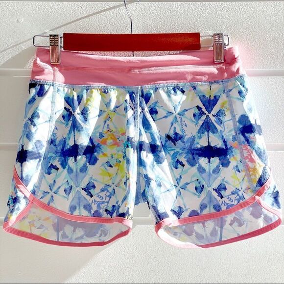 Ivivva By Lululemon Floral Multicolored Speedy Shorts Size 14